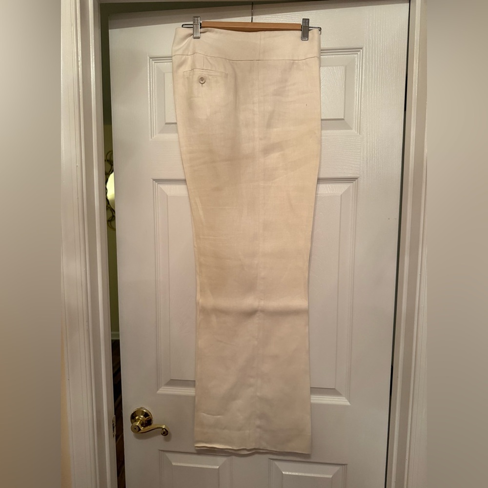Ralph Lauren Women’s cream linen pants